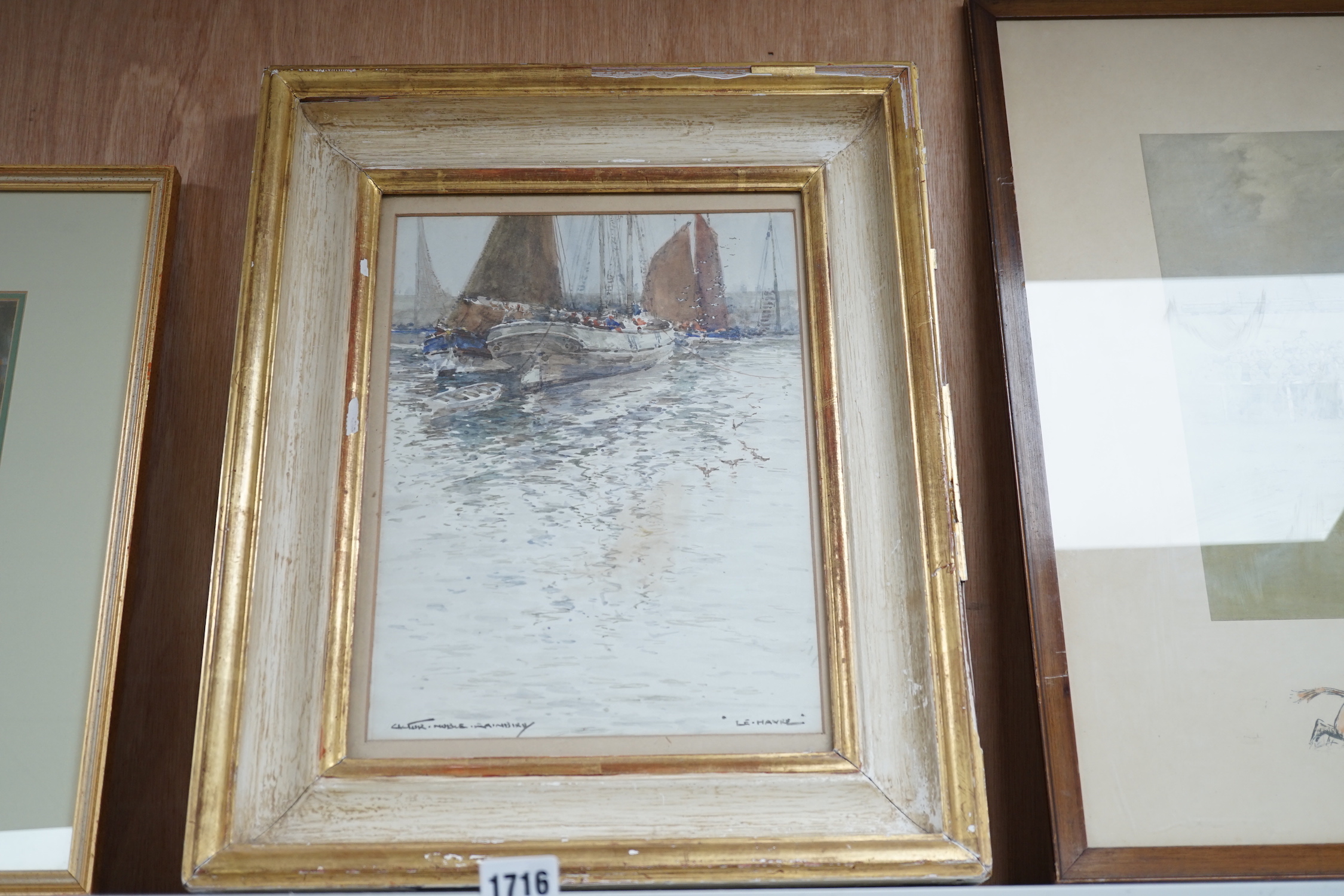 Victor Noble Rainbird (1887-1936), watercolour, 'Le Havre', signed, 33 x 24.5cm